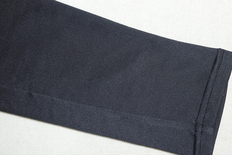 Women Solid Color One-Piece Lace-Up Round Neck Long Sleeve Tight Fitting Fitness Jumpsuit 18