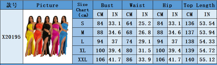 Fashionable women's solid color slash shoulder sexy slit dress 11