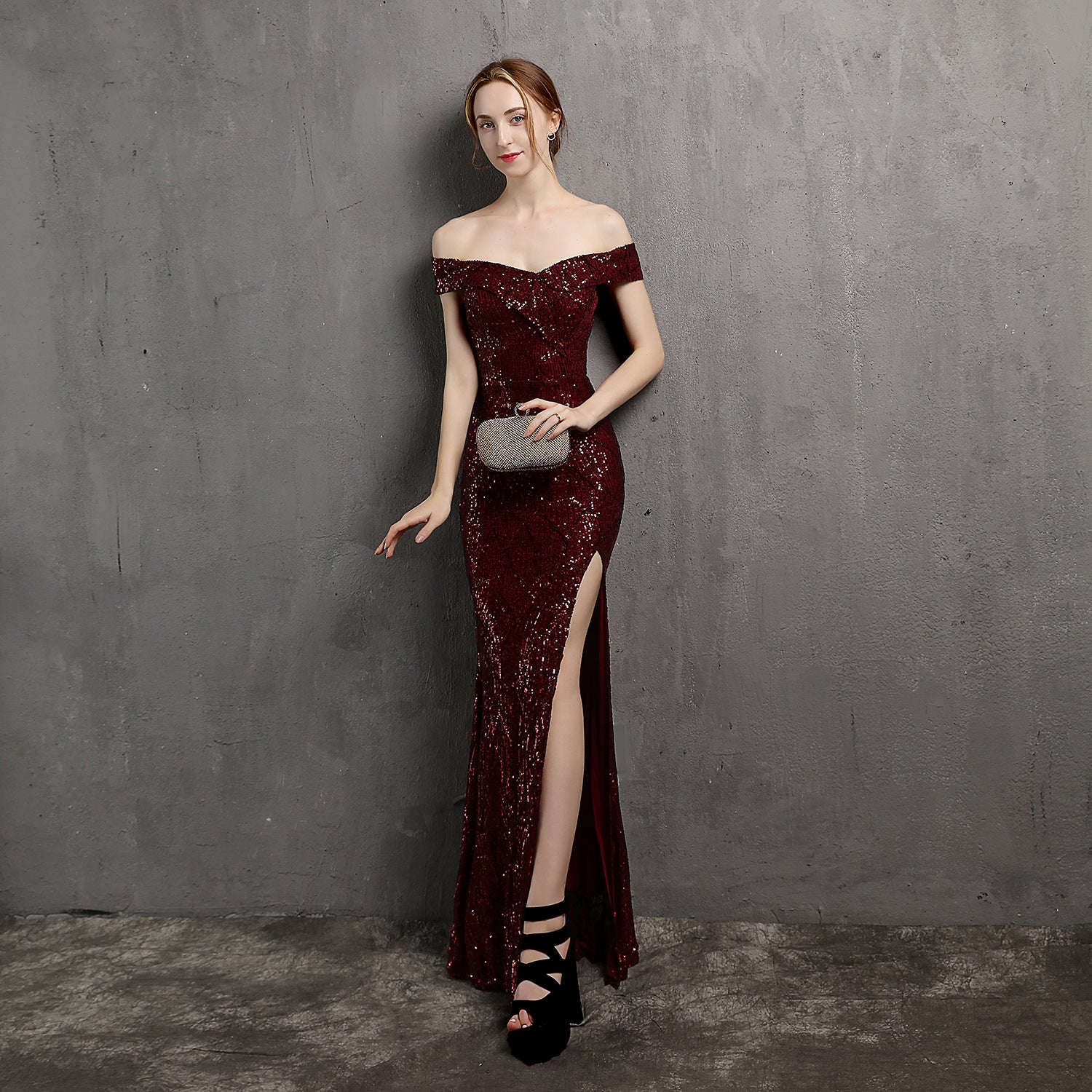 Women Formal Party Slim Elegant Maxi Evening Dress 7