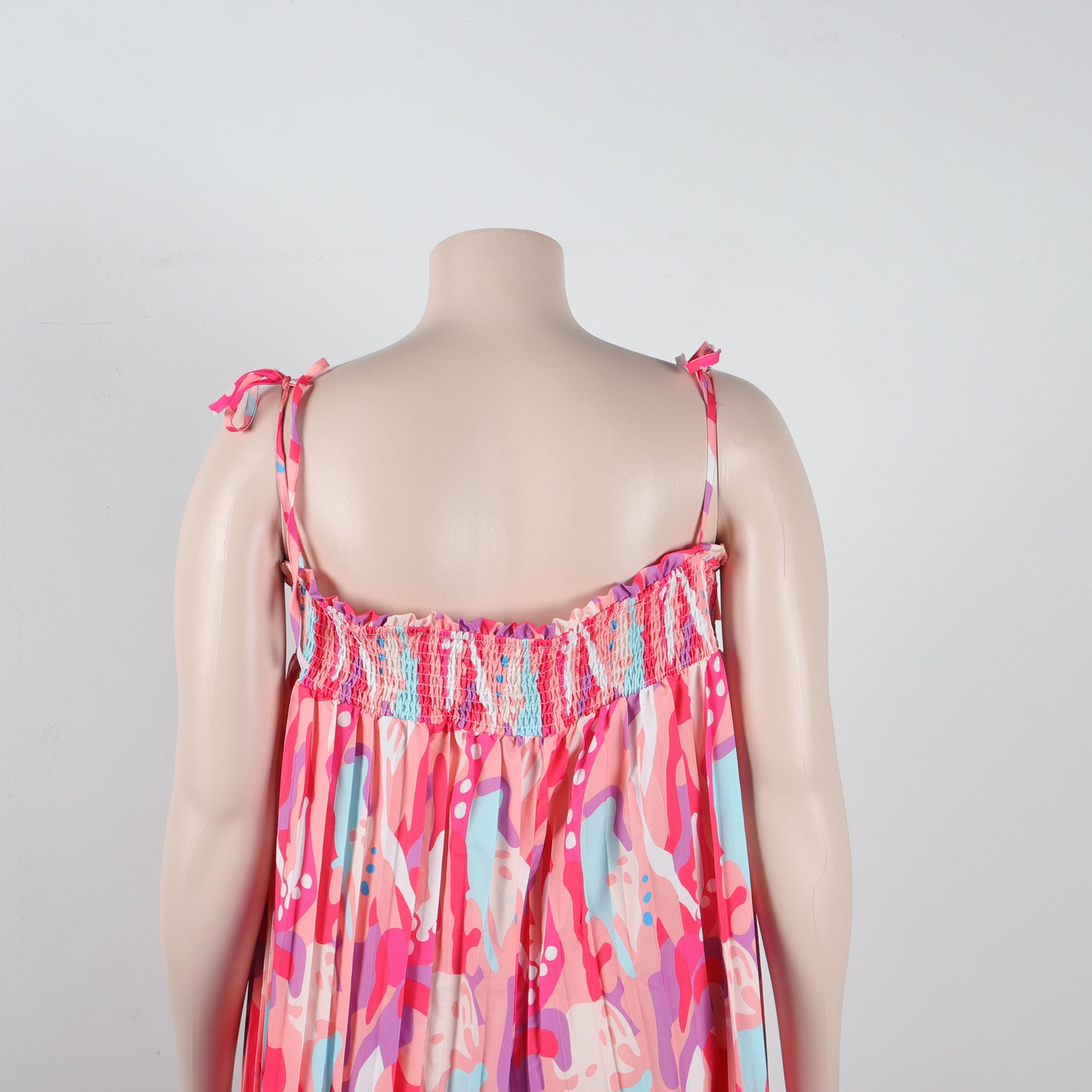 Sexy printed suspenders pleated wide-leg suspenders Jumpsuit 28