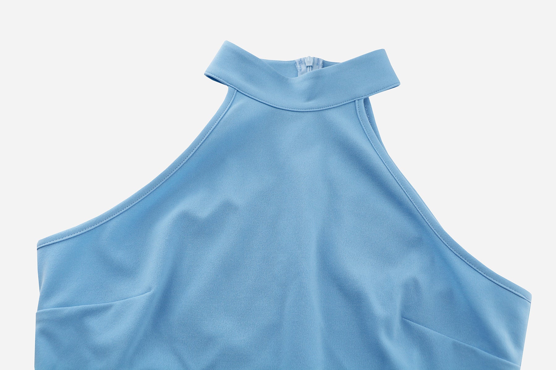 Women's Sexy Sleeveless Slim Fit Ruffled Bodycon Mermaid Dress 17