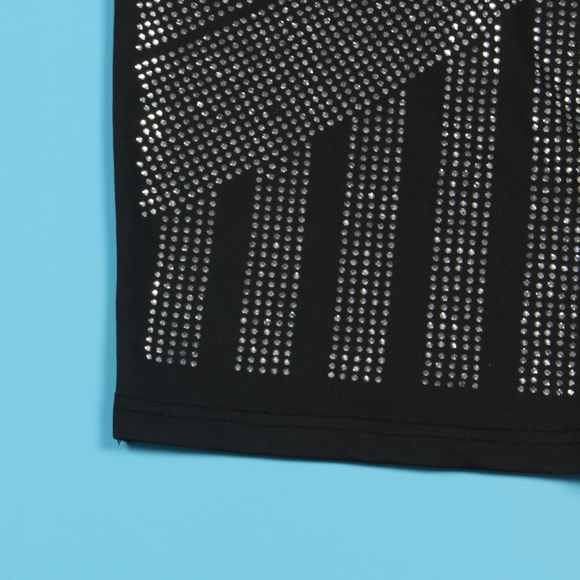 Women sexy beaded suspender elastic bodycon dress 20