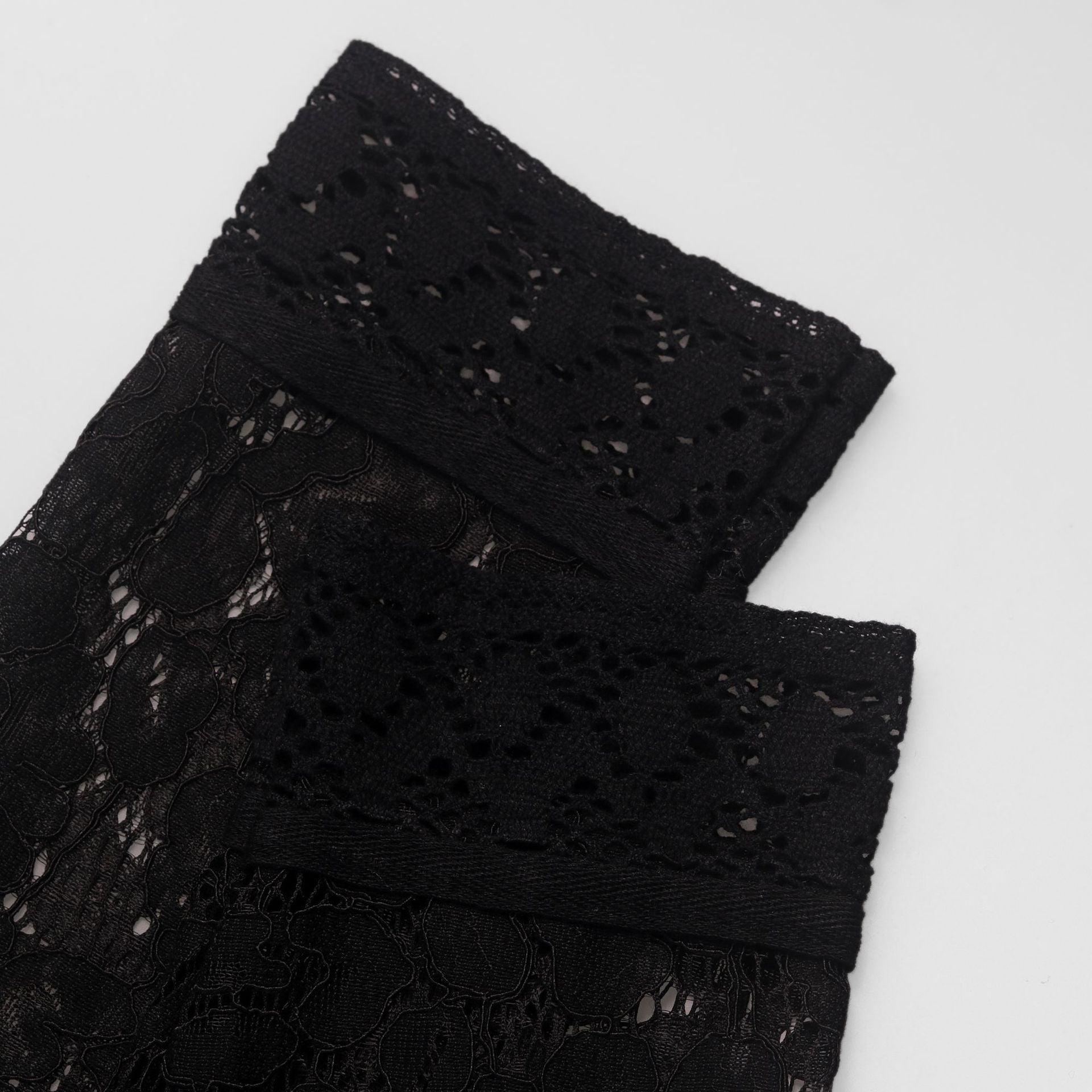 Summer Chic Career Lace Stand Collar Fitted Blouse 14