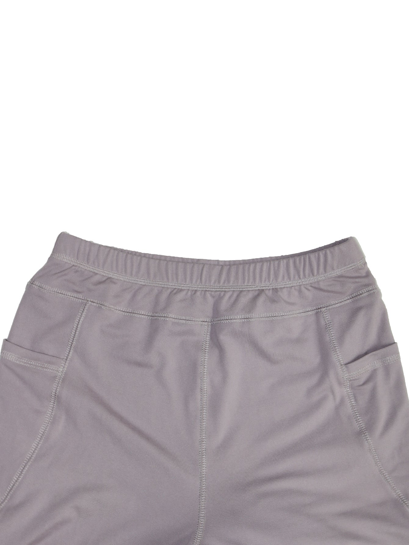 Women's Casual Gray High Stretch Hooded Zipper Top Slim Fit Trousers Sports Suit 5