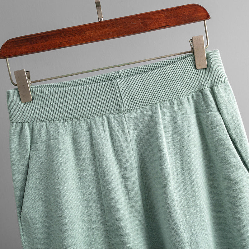 Women Autumn and Winter Loose Casual Sweater and Pant Two-piece Set 35