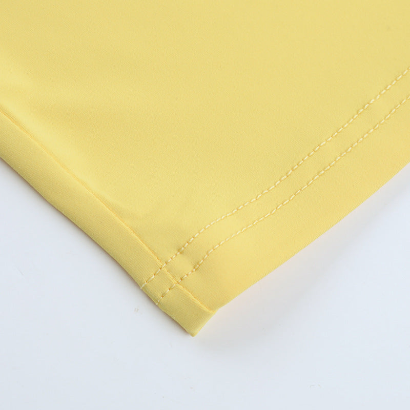 Slash Shoulder Cut-Out Lace-Up Butterfly Decoration Summer Solid Color Bodycon Dress 12