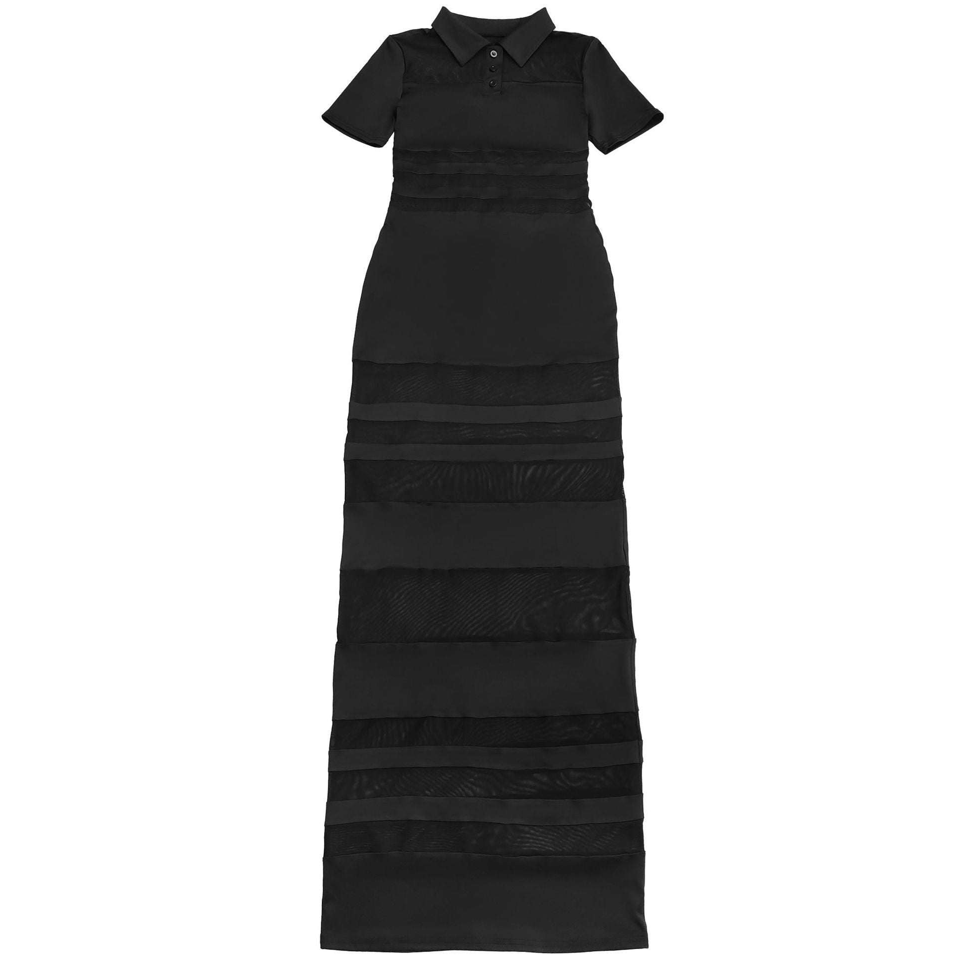 Fashion Women's Sexy See-Through Mesh Patchwork Bodycon Dress 13