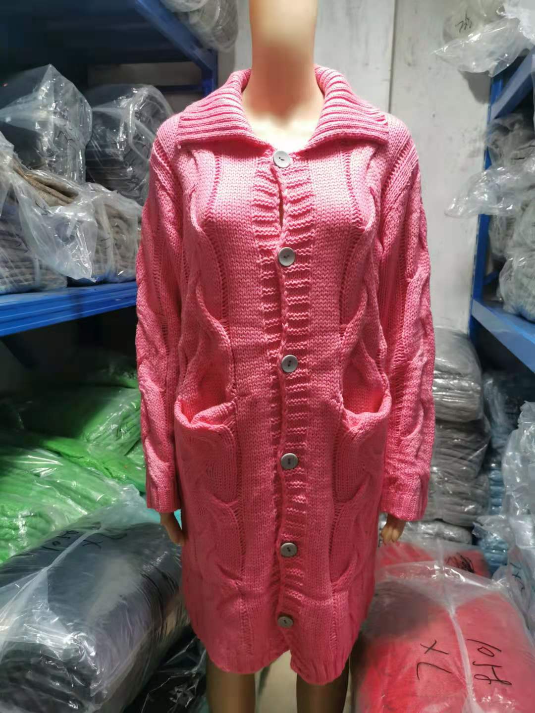 Women's cardigan Plus Size sweater coat Fashion sweater 52