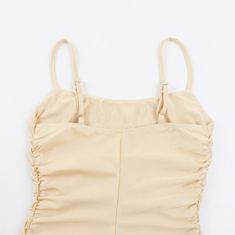 Strap Sexy Slit Fishtail Women Chic Slim Long Dress 15