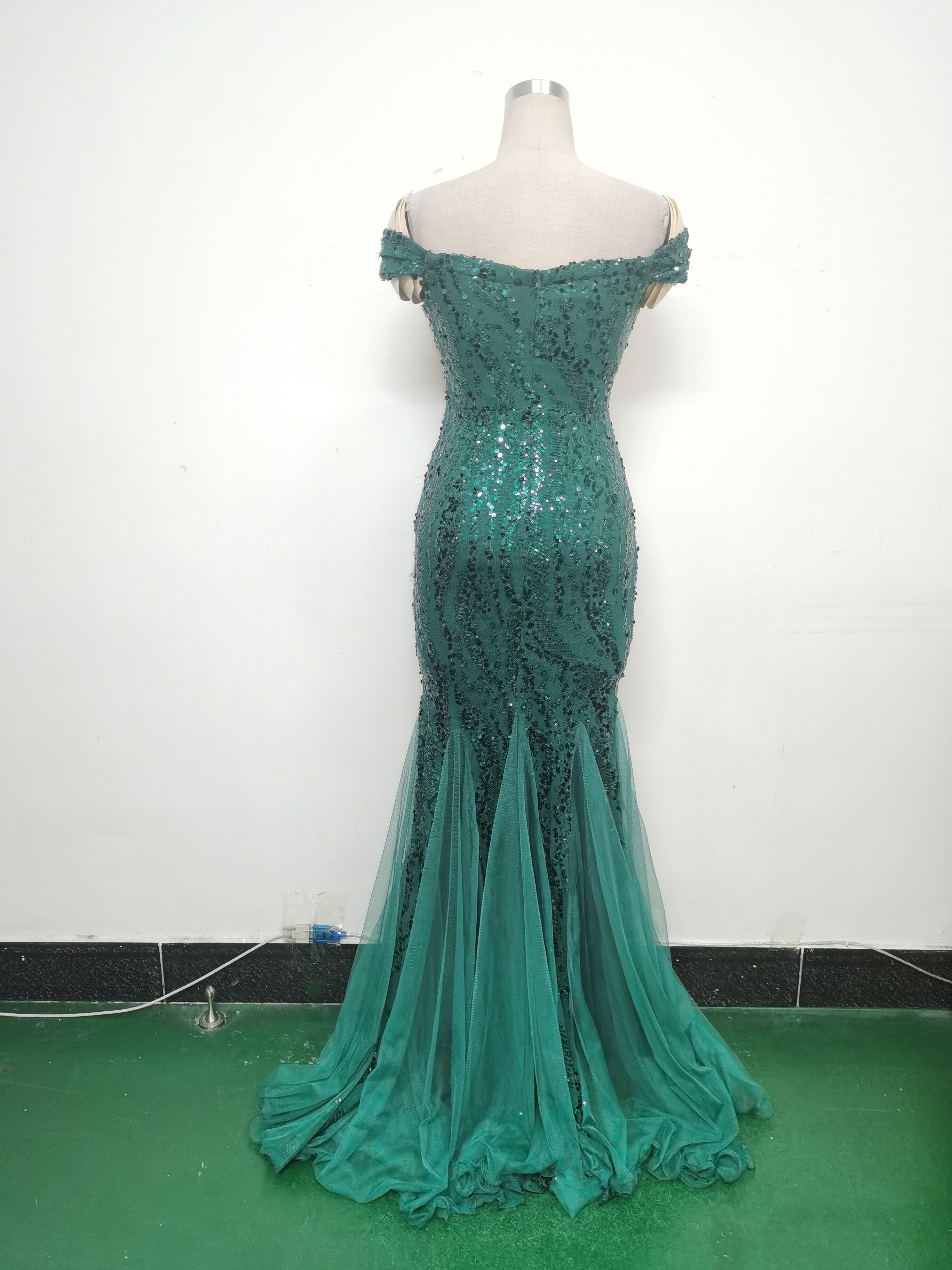 Women Evening Dress Beaded Mesh Beaded Evening Dress 25