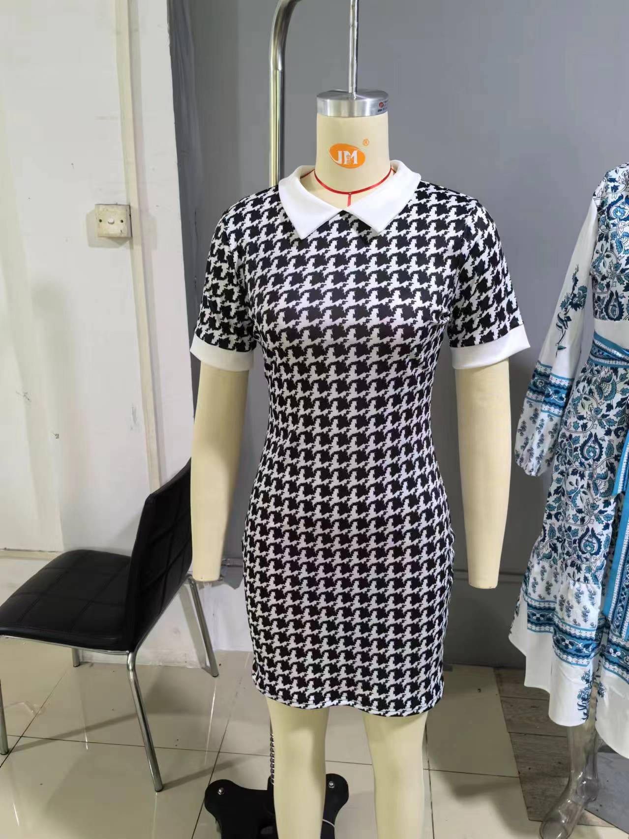 Women Polo Collar Dress 9