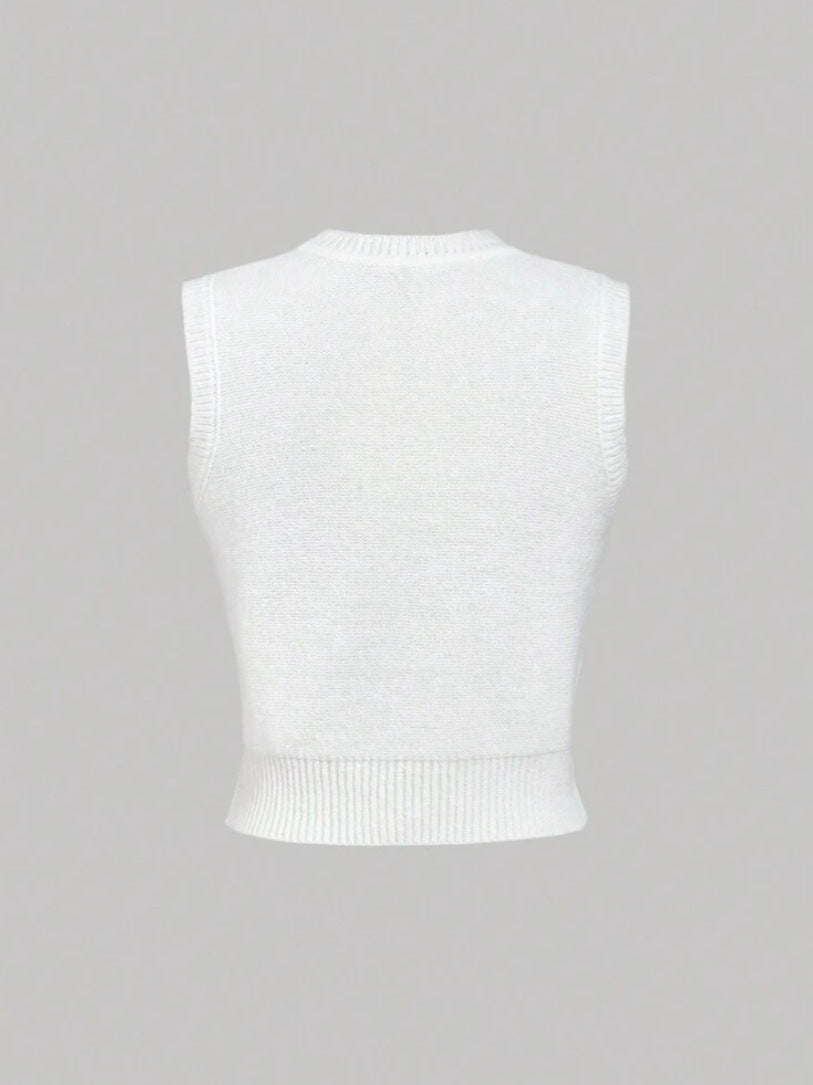 Women's Summer Casual Printed Sleeveless Knitting Top 3