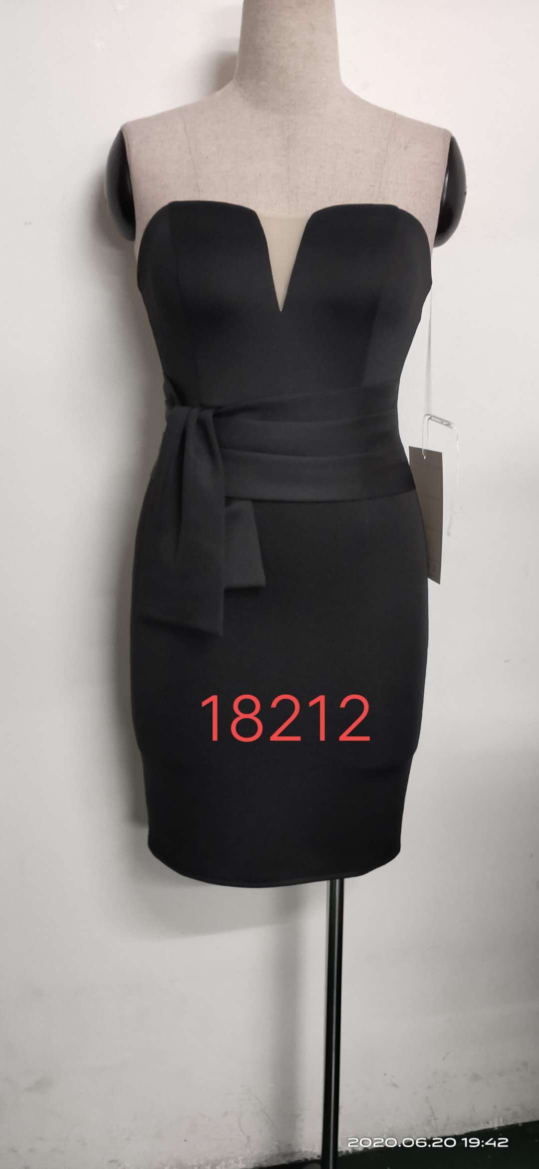 Women Elegant Strapless Formal Party Mini Evening Dress 17