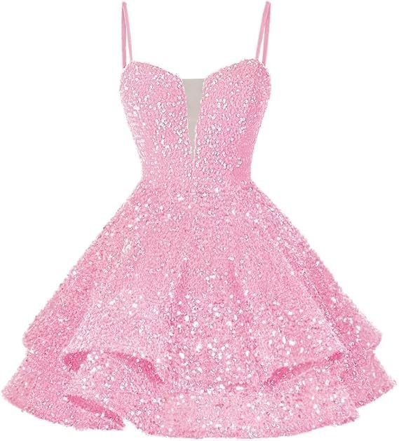 Women Sequined Strapless Sexy Prom Dress 3