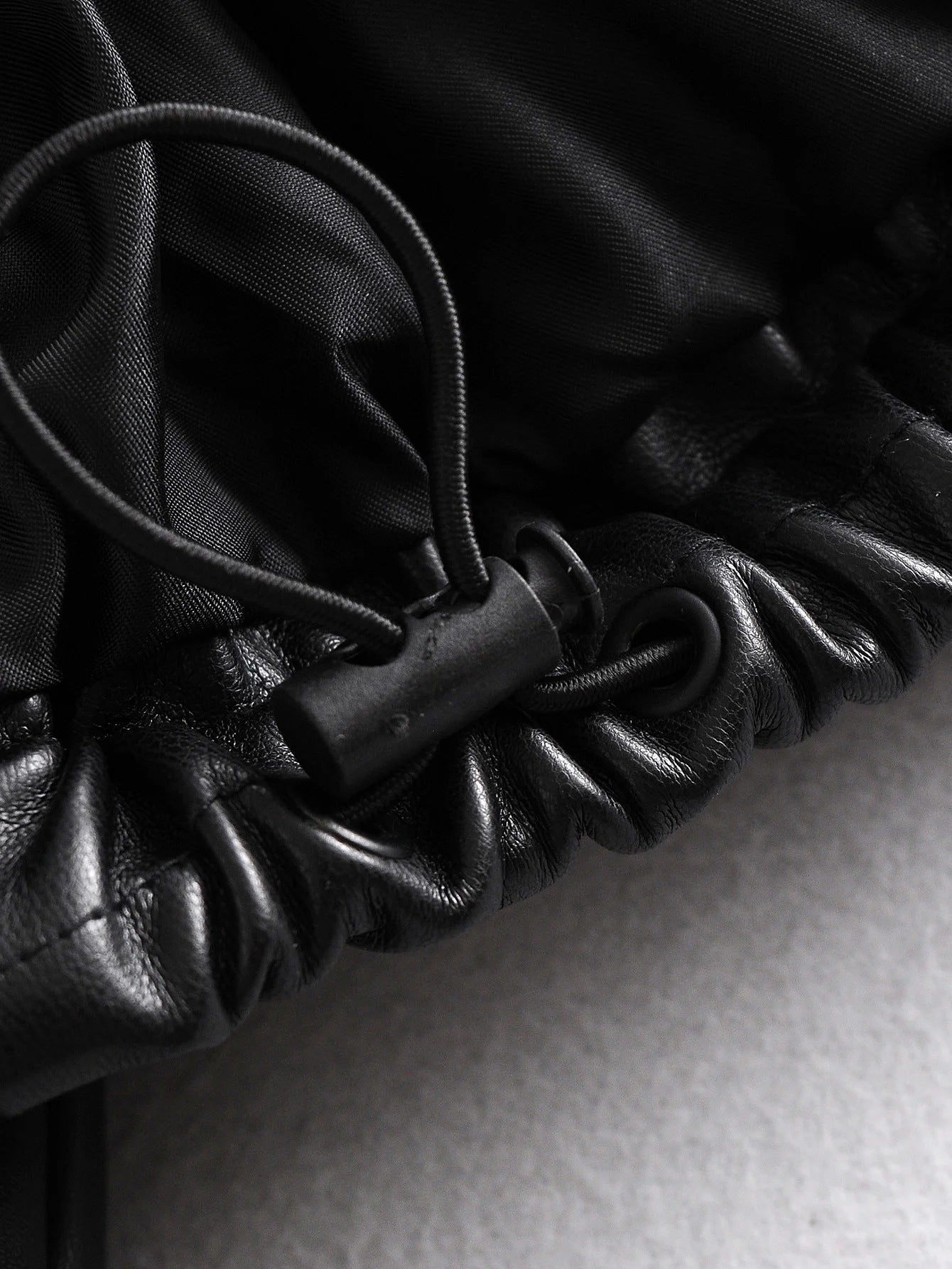 Leather Casual solid color leather cotton-padded Stand Collar jacket 73