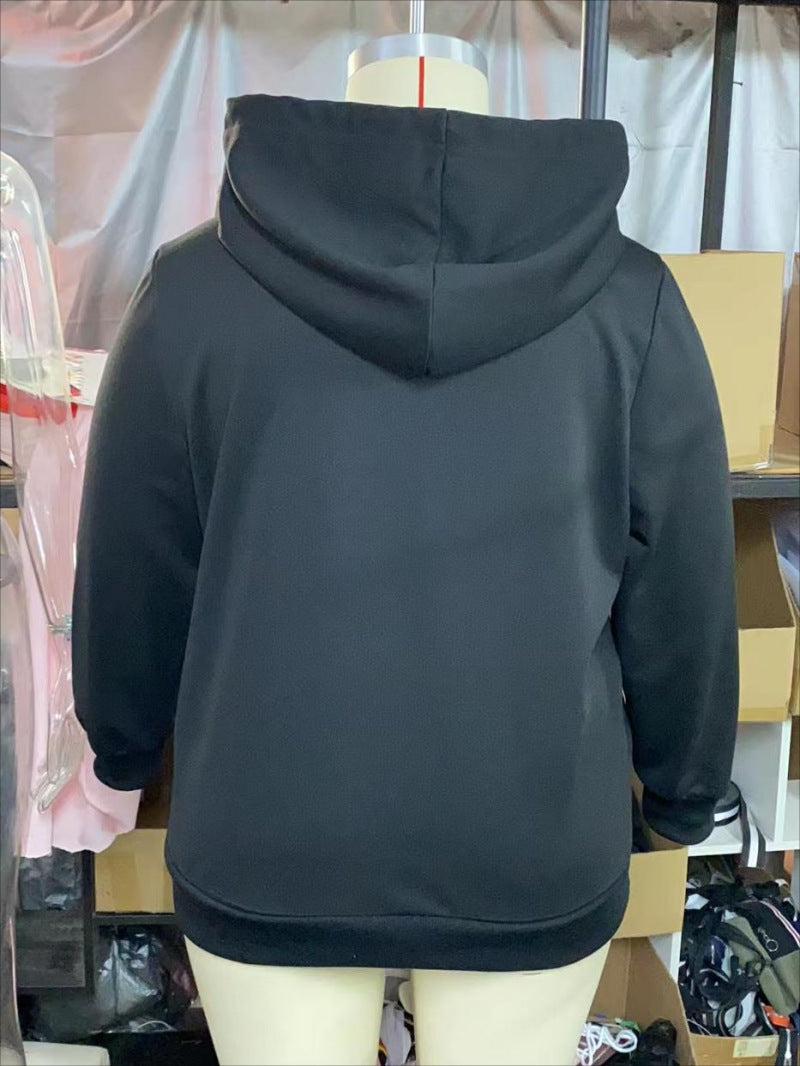 Plus Size Women Halloween Print Hoodies 6