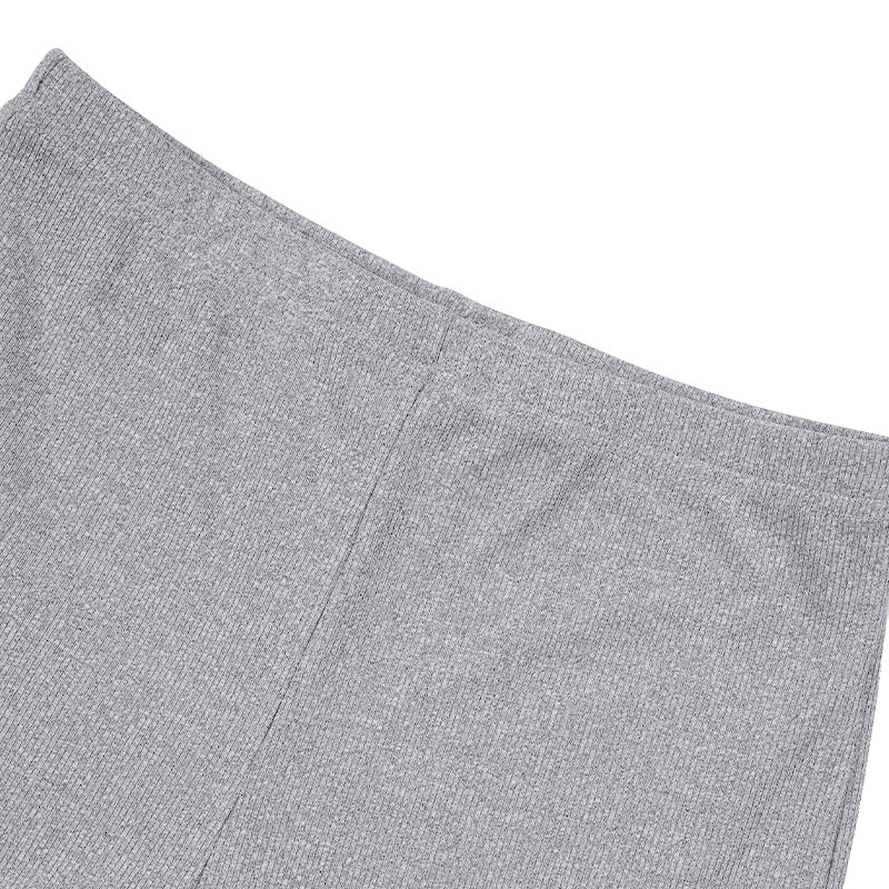 Knitting Ribbed Summer Solid Color Fashion Casual Suit 52