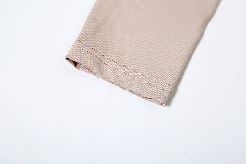 Women Summer Sexy Hollow Long-Sleeve Solid Dress 14