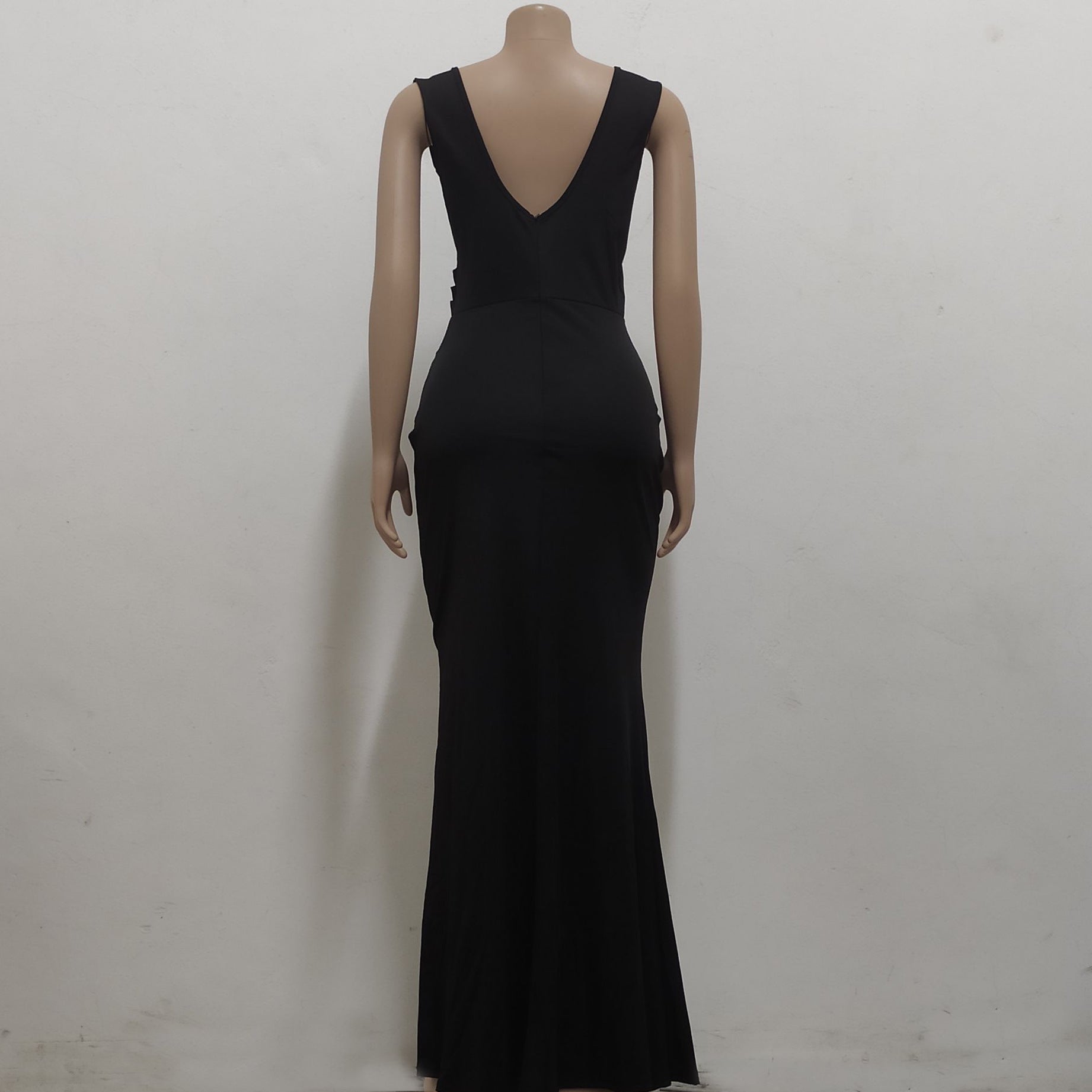 Sexy V Neck Slit Dress 12