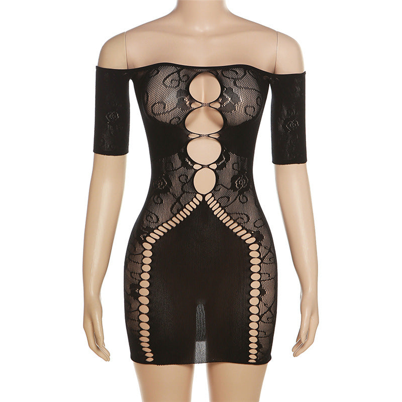 Summer Women Sexy Cutout Off Shoulder Bodycon Dress 12
