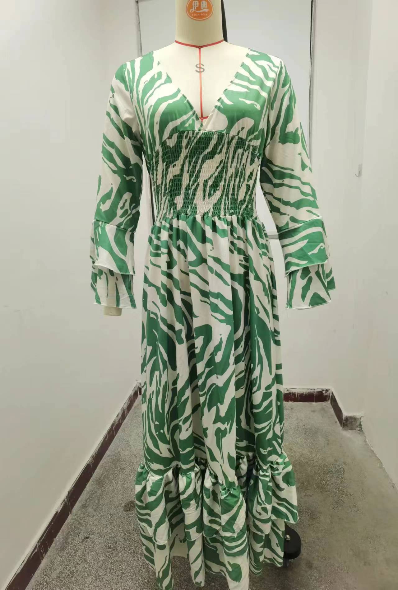 Women Printed Loose Casual Dress 15