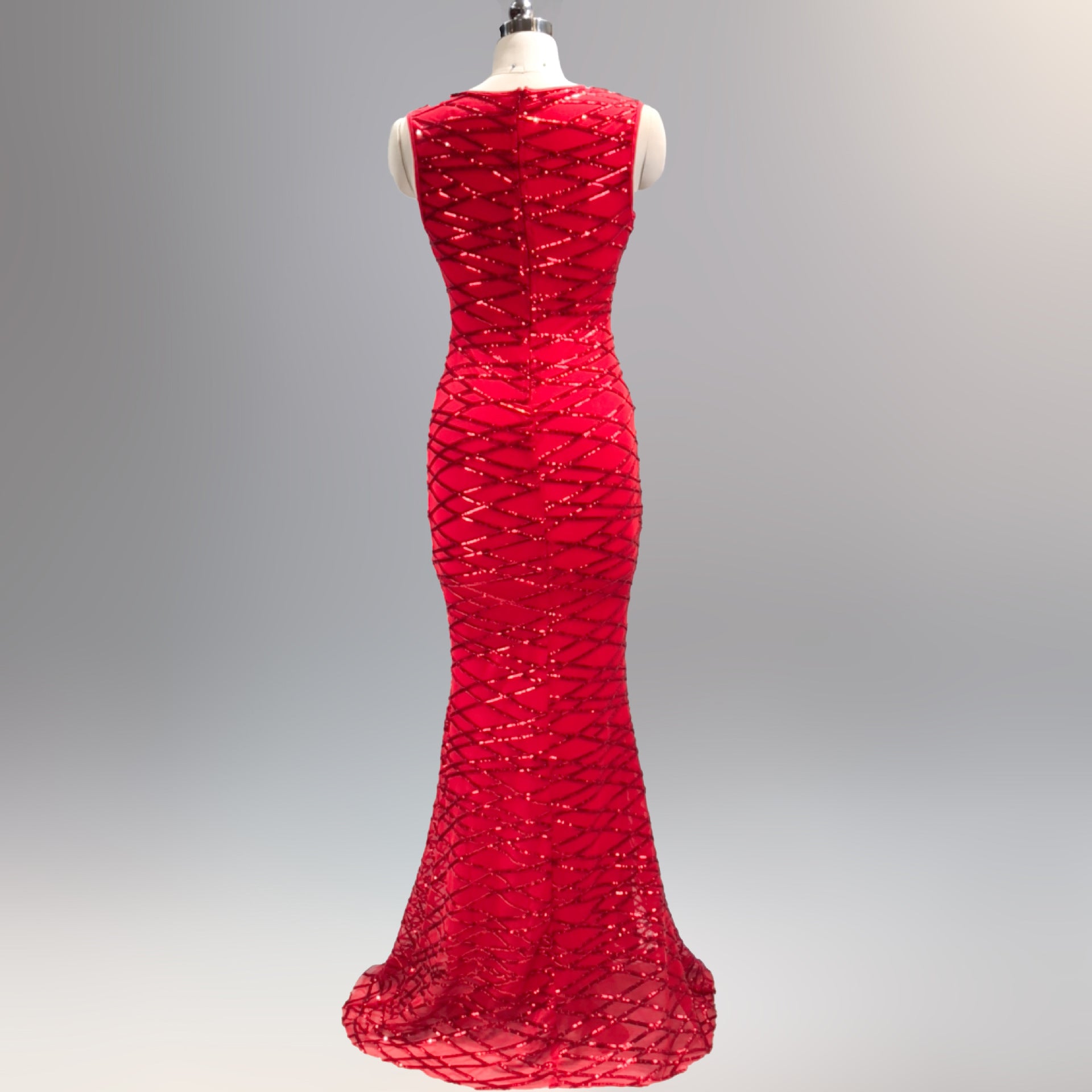 Celebrity matching evening dress sequins fish tail dinner party dress 12