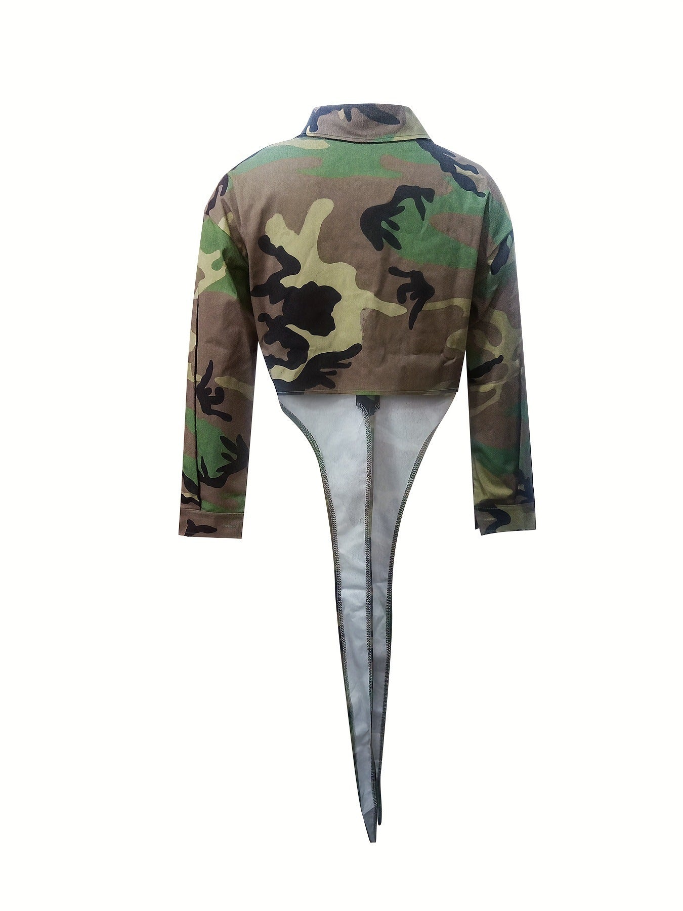 Women Camo Print Casual Jacket 3