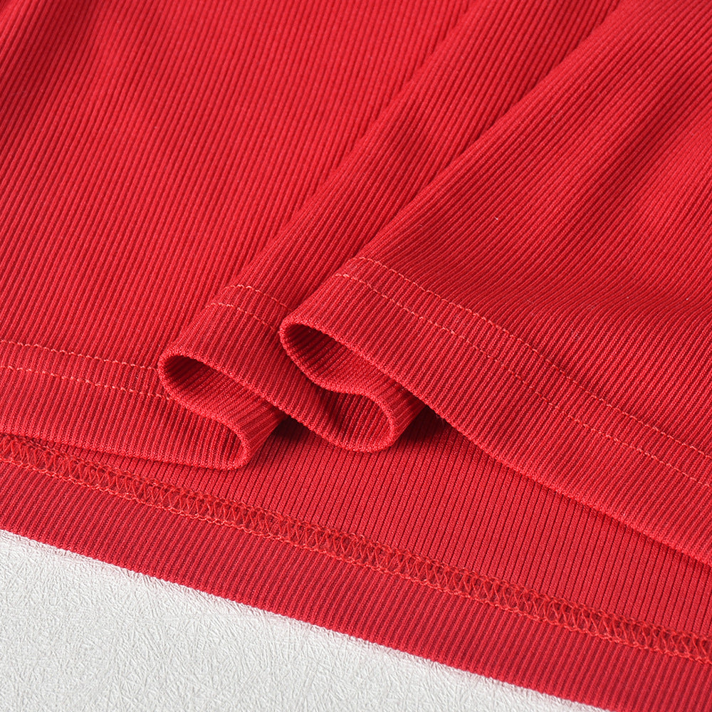 Rhinestone Heart Hollow Crop T-Shirt Short Skirt Fashion Casual Two Piece Set For Women 17