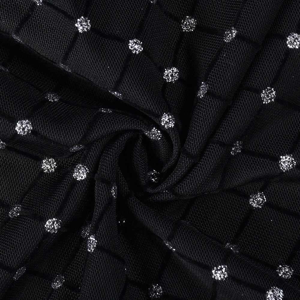 Women Autumn Mesh Backless Sleeveless See-Through Dress 15