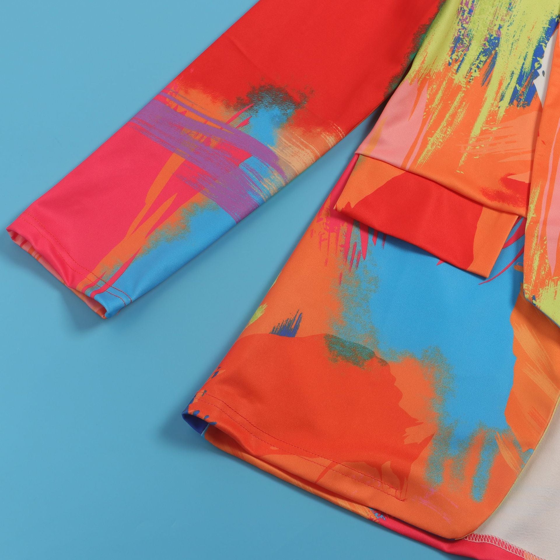 Casual Fashion Multi-Color Print Fashion Blazer Top 76