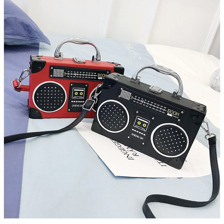 Radio Bag Box Shoulder Crossbody Bag Creative Style Funny Handbag For Women 28