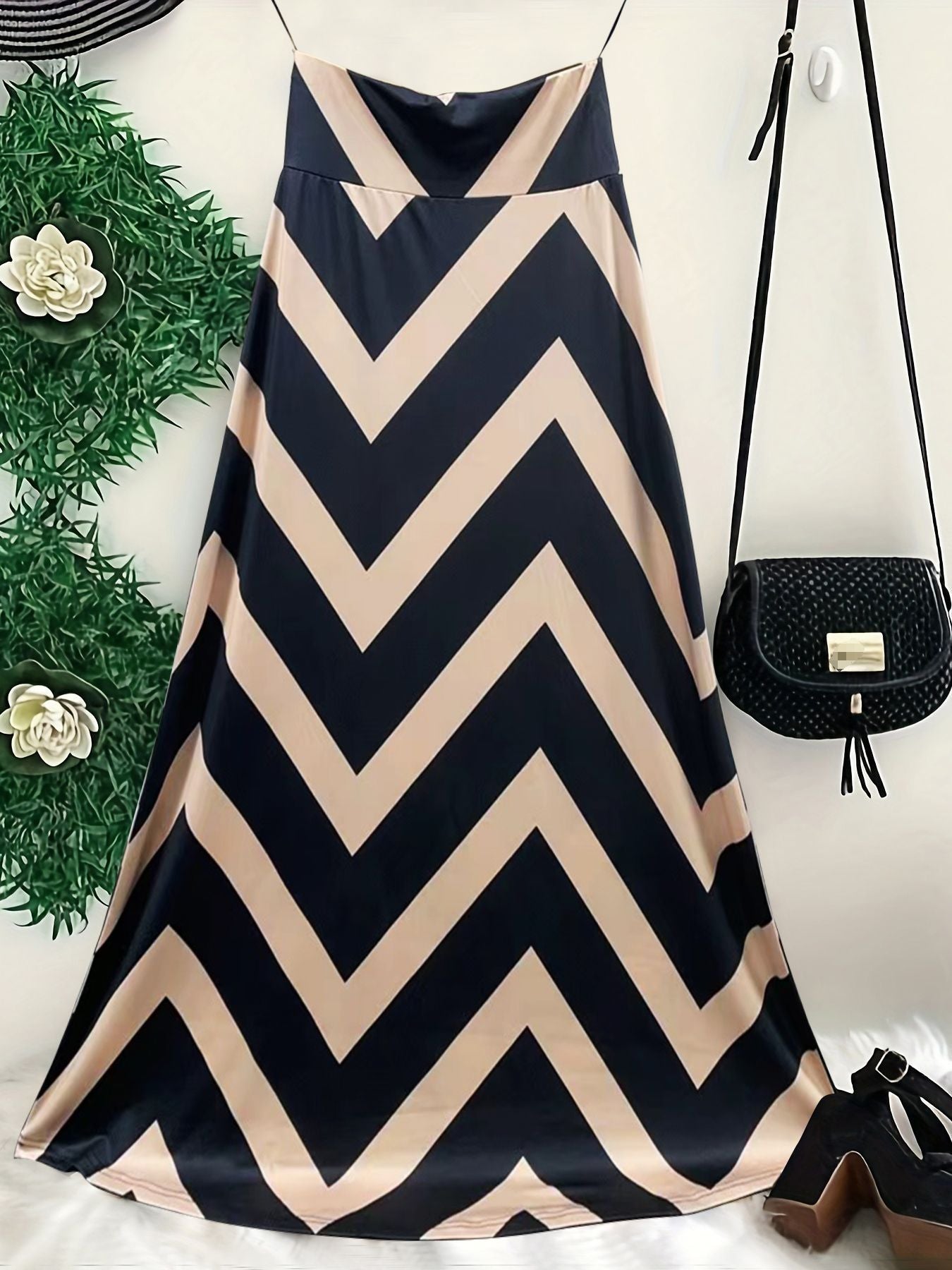 Women Summer Geometric Printed Skirt 4