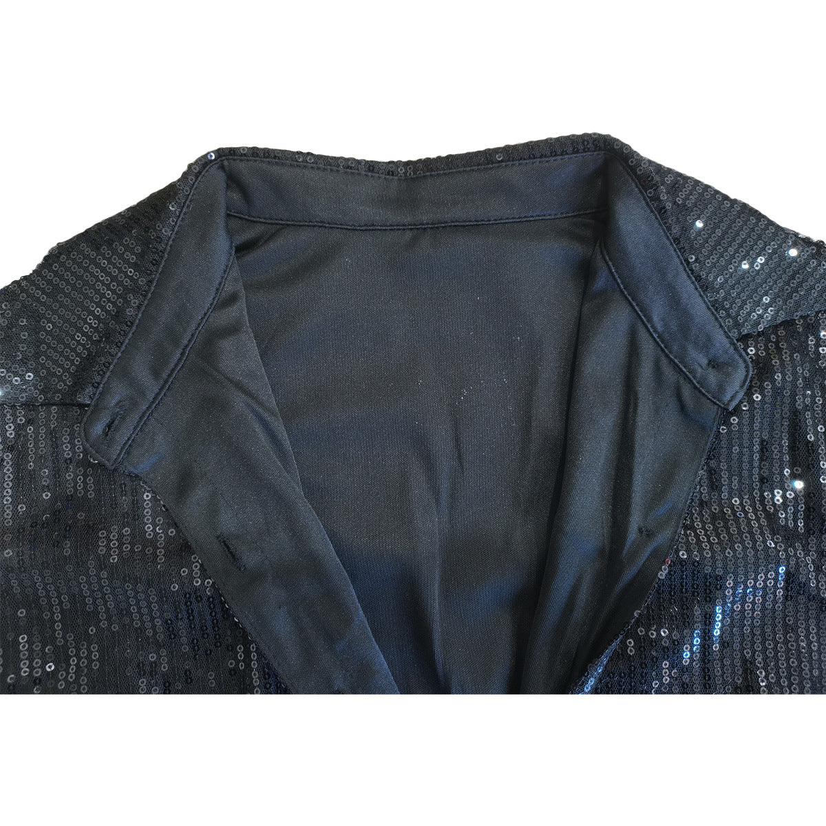 Women Solid Sequin Loose Shirt Dress 34