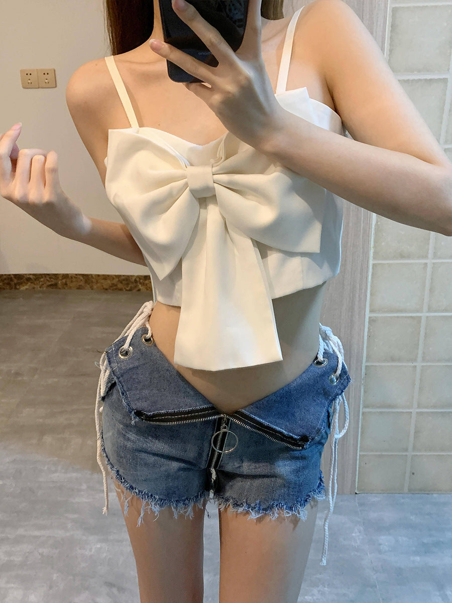 Summer And Autumn Women's Denim Shortssexy High Waist Denim Pants