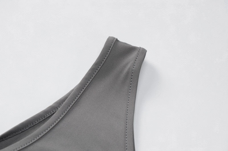 Women summer one-shoulder vest and wrinkled Mini Skirt two-piece set 23