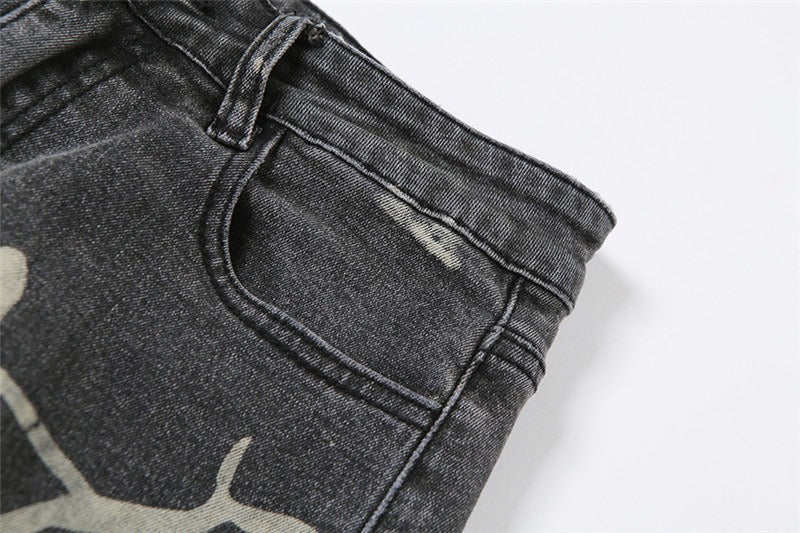 Women's Fitted High Waist Ripped Denim Pants High Stretch Jeans 15