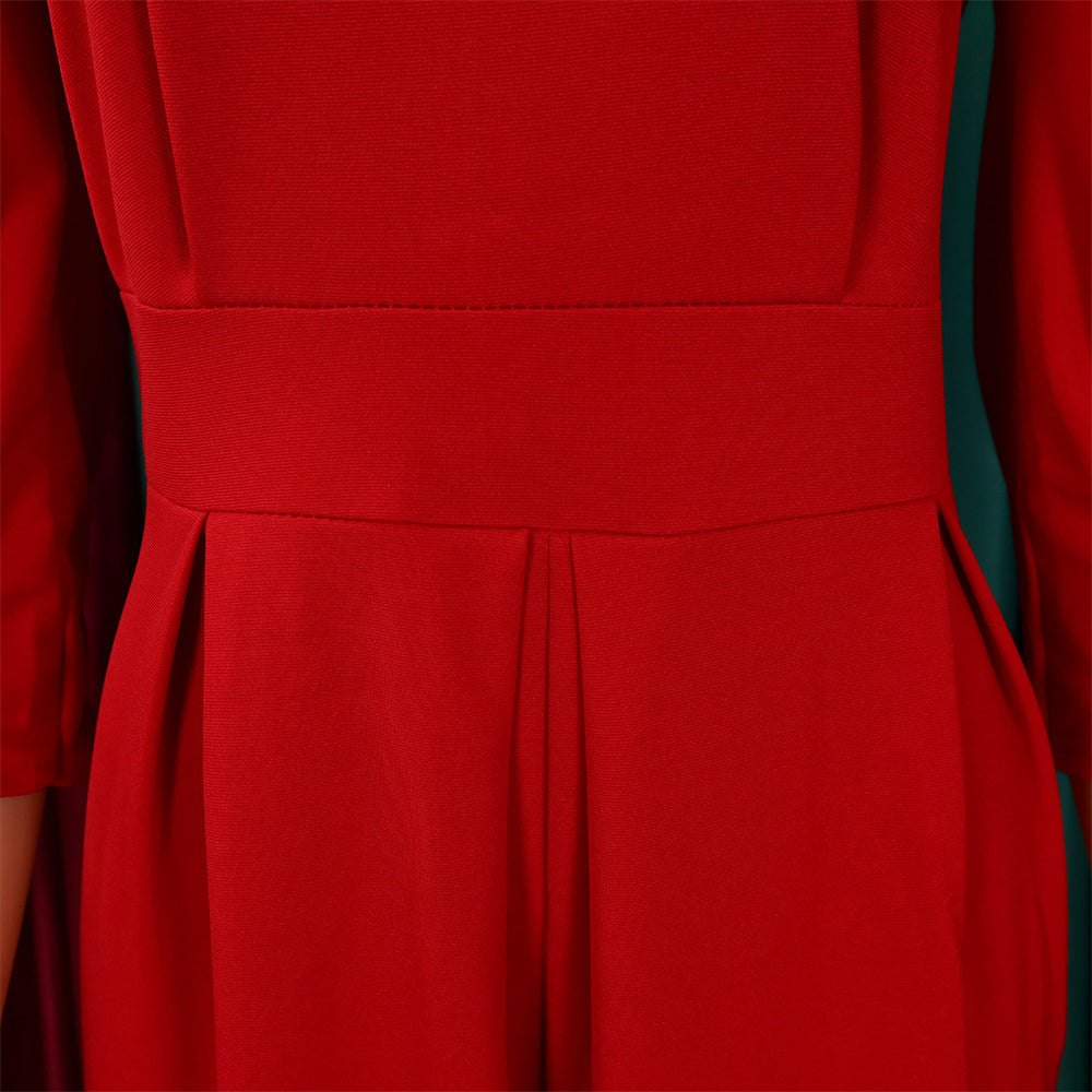 Plus Size African Women Long Sleeve Solid Loose Wide Leg Jumpsuit 19