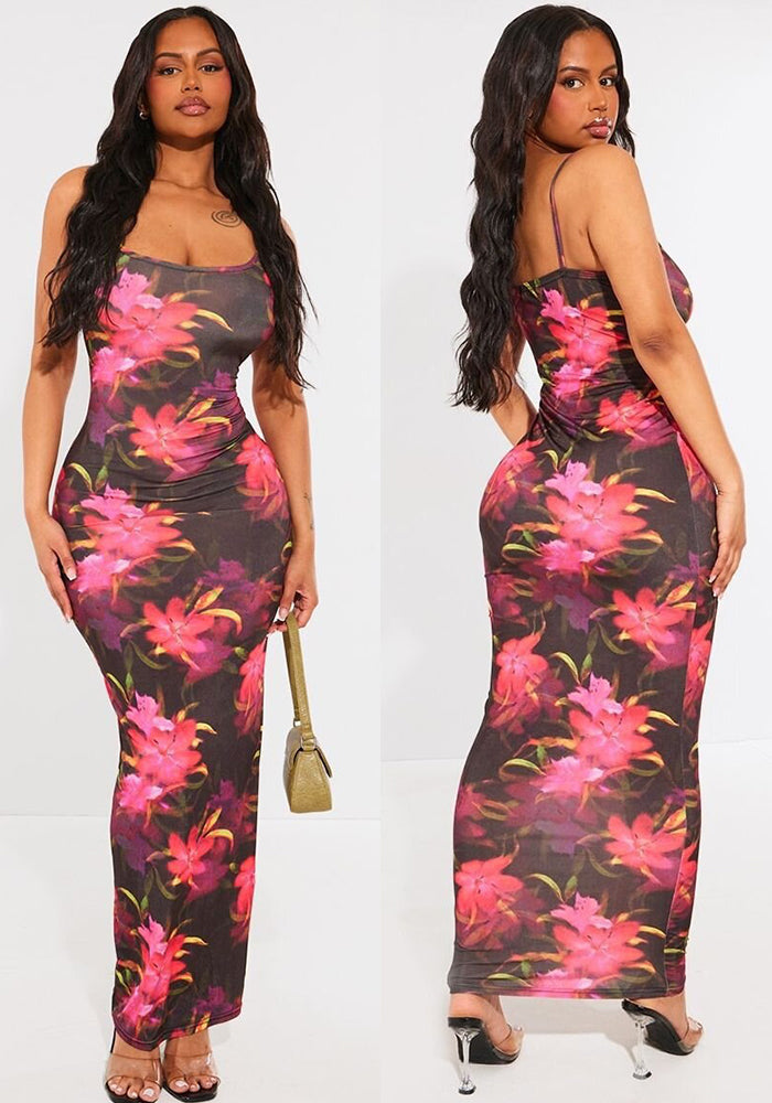 Women Summer French Holidays Printed Dress