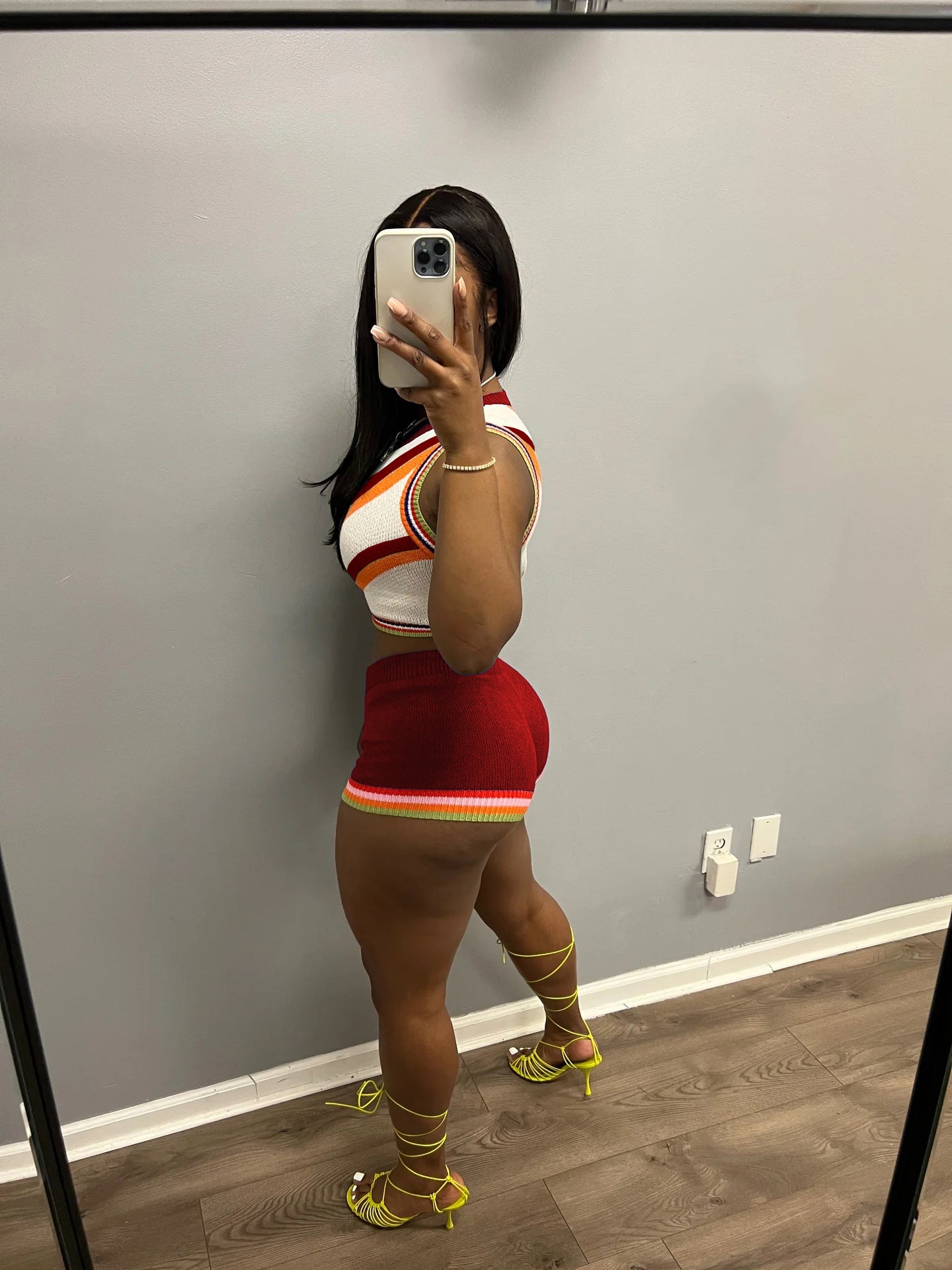 Women Tank Top and Shorts Sweater Two Piece 21