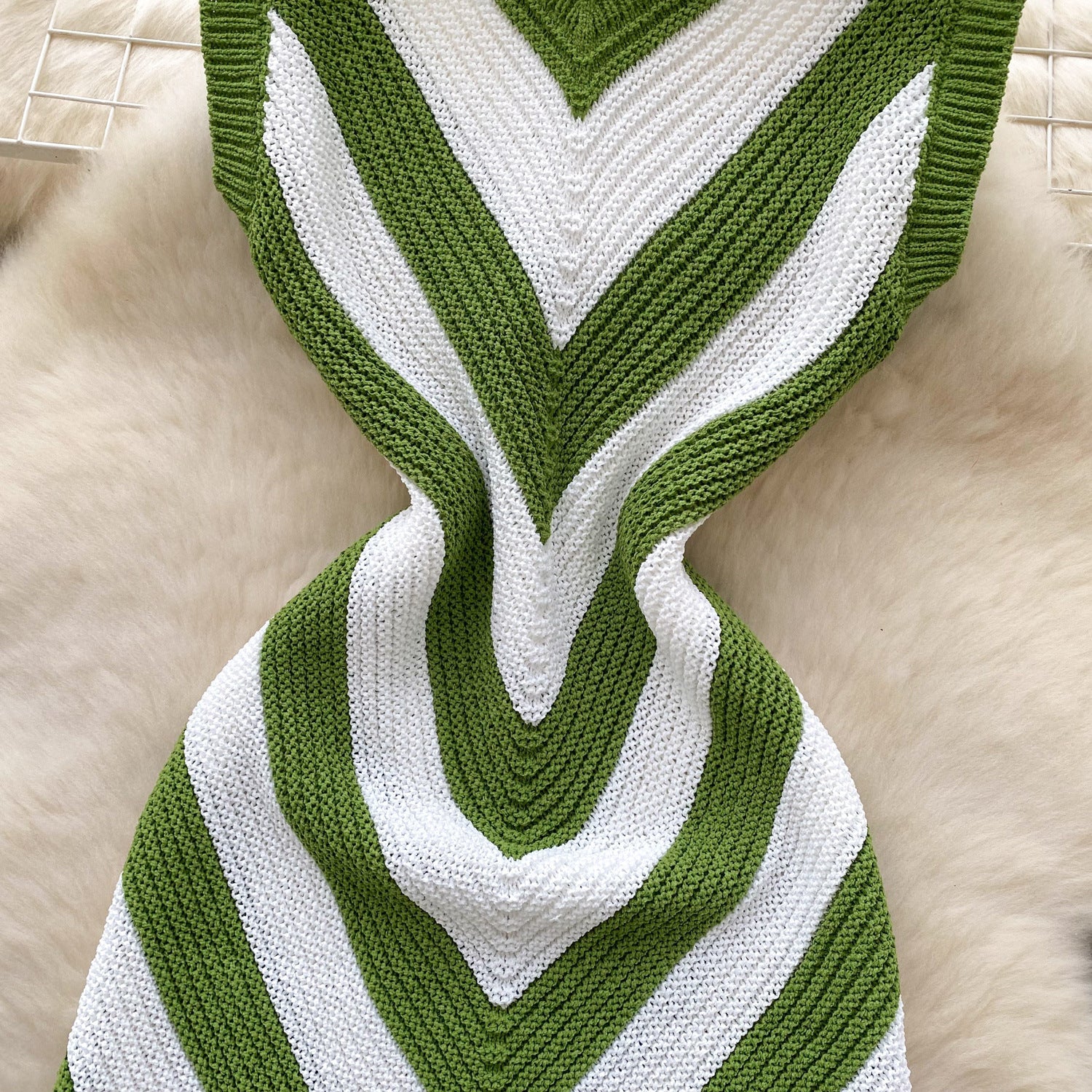 Holidays Women's Summer Color Matching Slim Irregular Tassel Dress 9