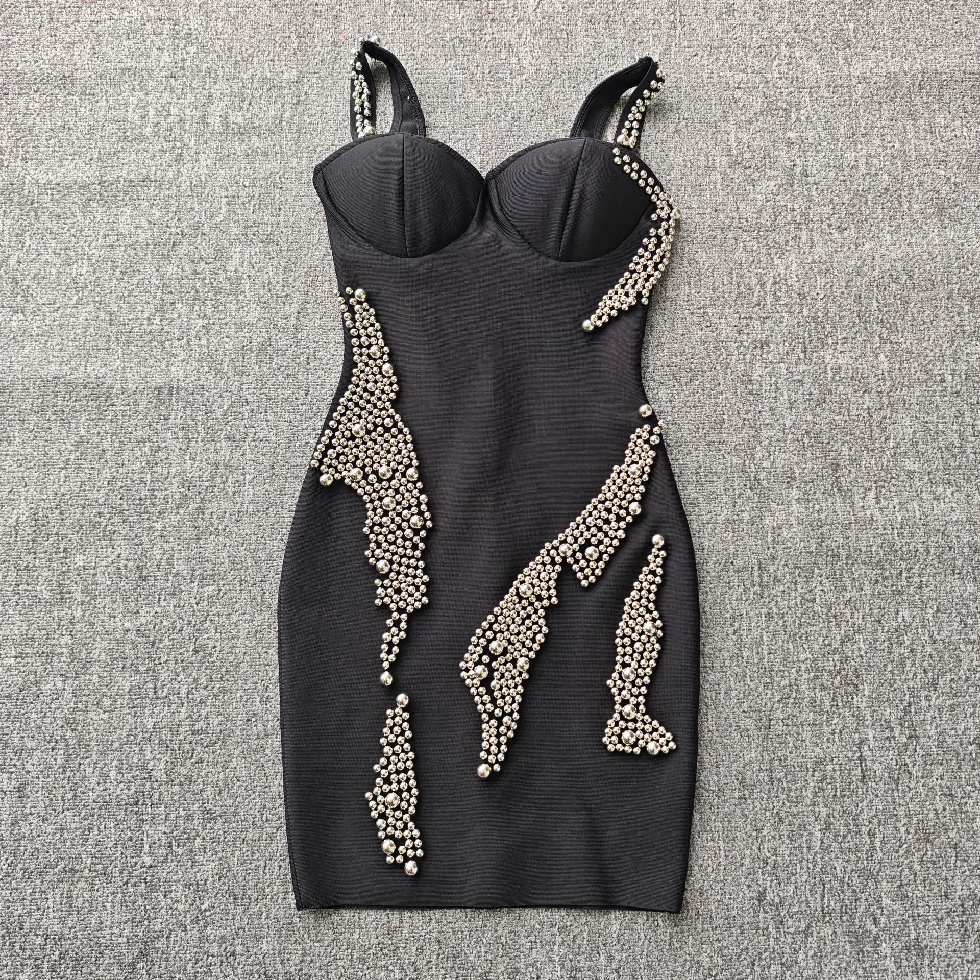 Sexy Sleeveless Beaded Chic Bandage Evening Gown 13