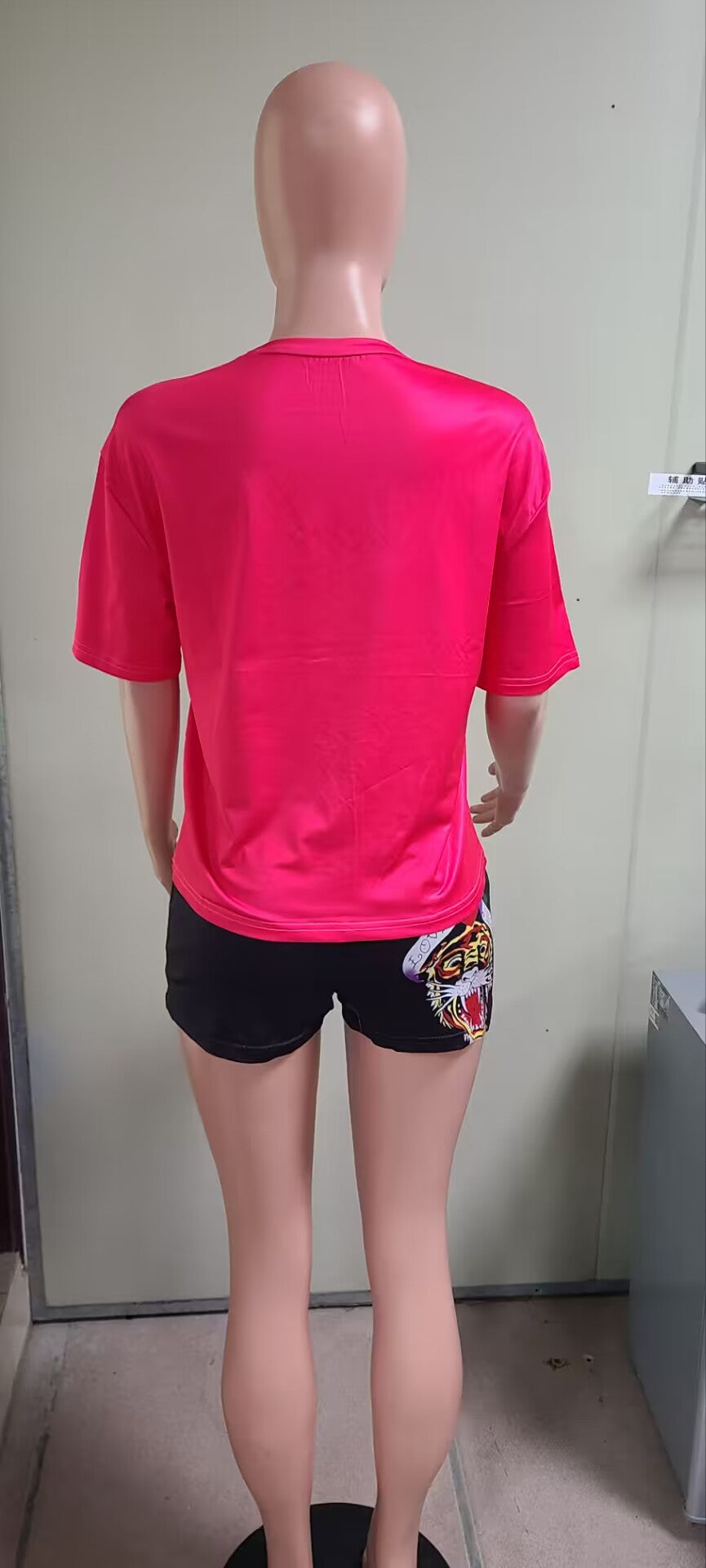 Fashion Printed Short-Sleeved Women's Two-Piece Shorts Set 6