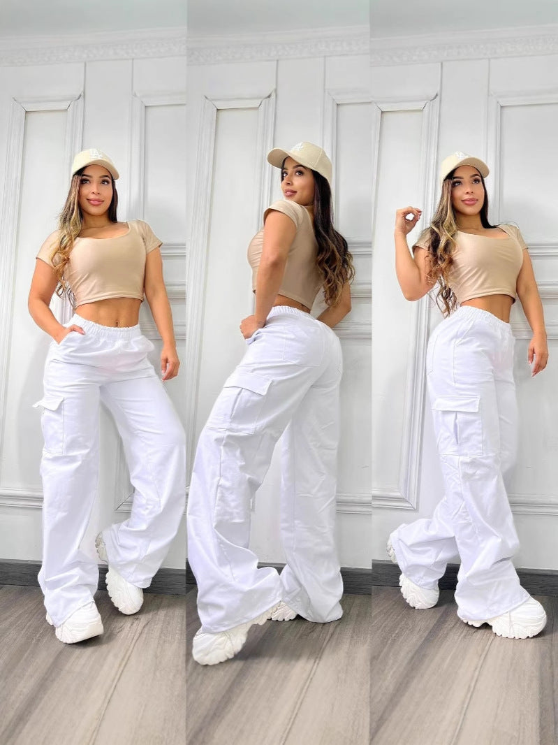 Women Casual Cargo Pants 7