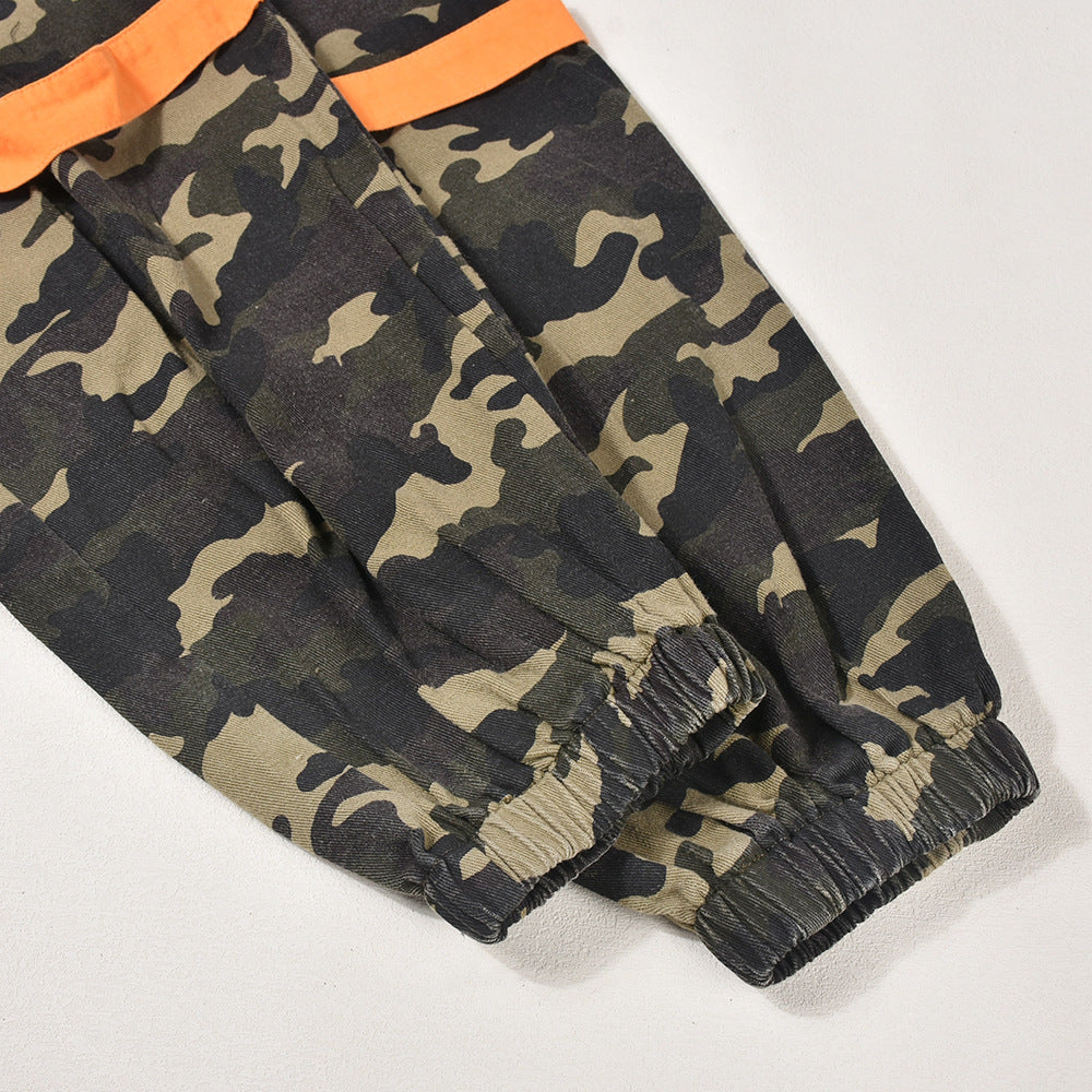 Spring Summer Camouflage Sexy Slim Fit Elastic Waist Casual Pants Women 8