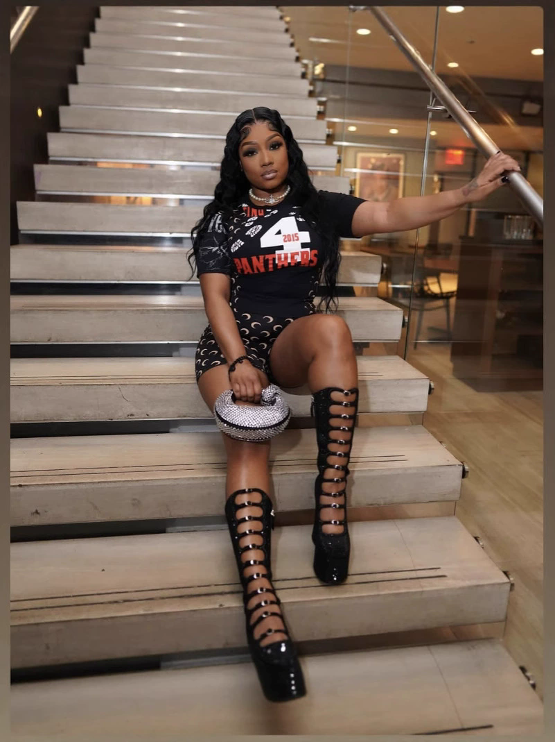 Women's Color-Matching Printed Short-Sleeve Two-Piece Shorts Set 3