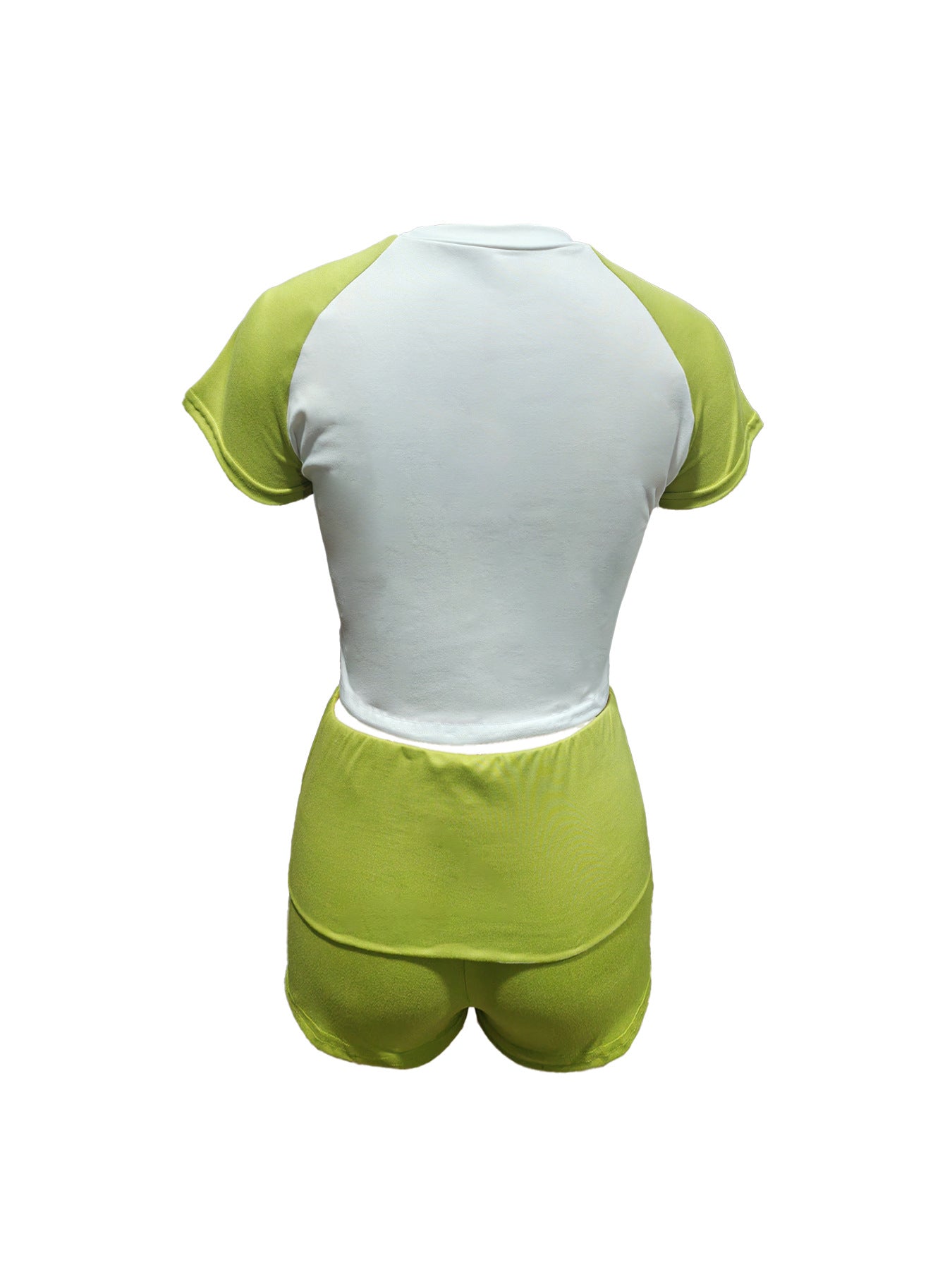 Fashionable Color Matching Two Piece Shorts Set 5