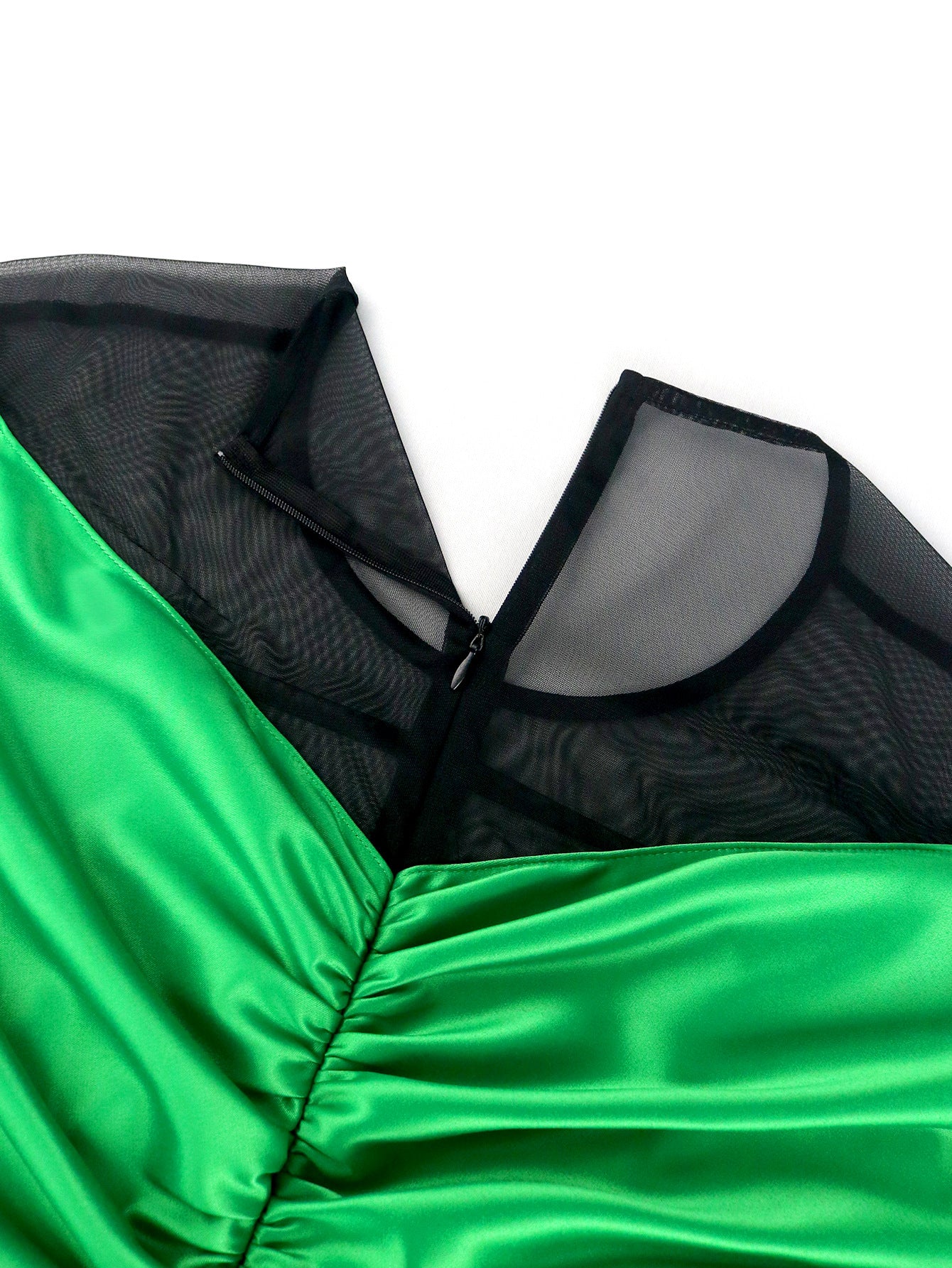 Women See-Through Elegant Shawl Sleeve Formal Party Bodycon Dress 5