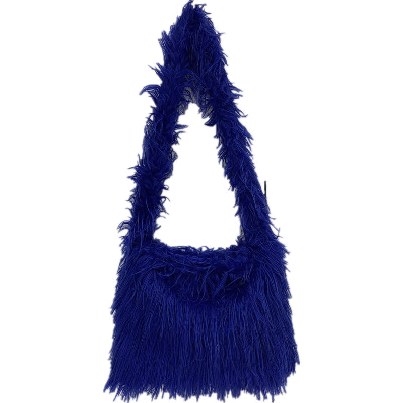 Sweet And Cool Style Candy-Colored Big Capacityoversized One-Shoulder Cross-Body Bag 4