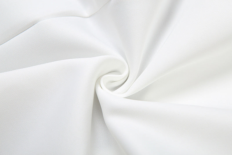 Autumn Women's Solid Color Chic Turndown Collar Slim Waist Lace-Up Zipper Long Sleeve Dress 26