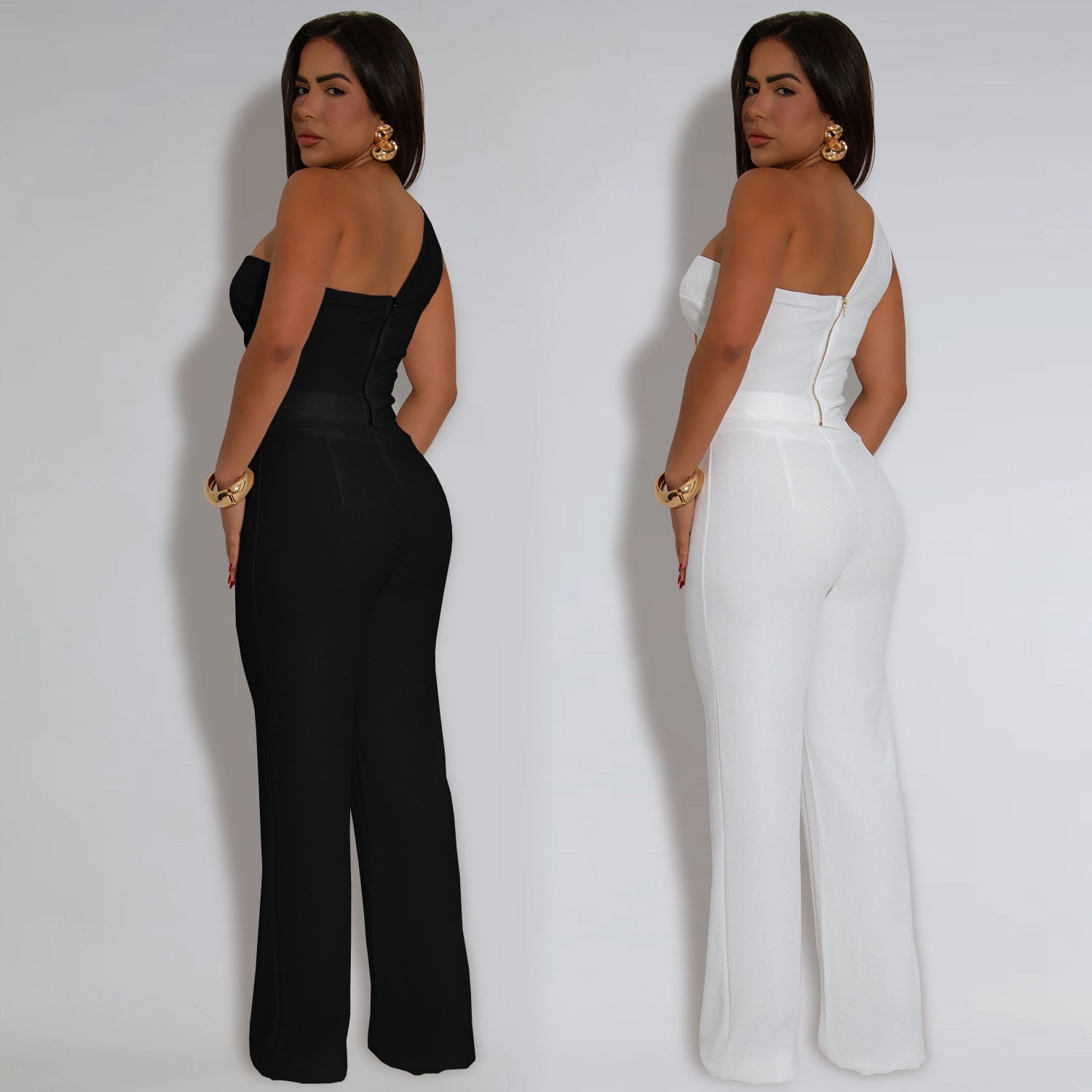 Women sleeveless top trousers two-piece set 4